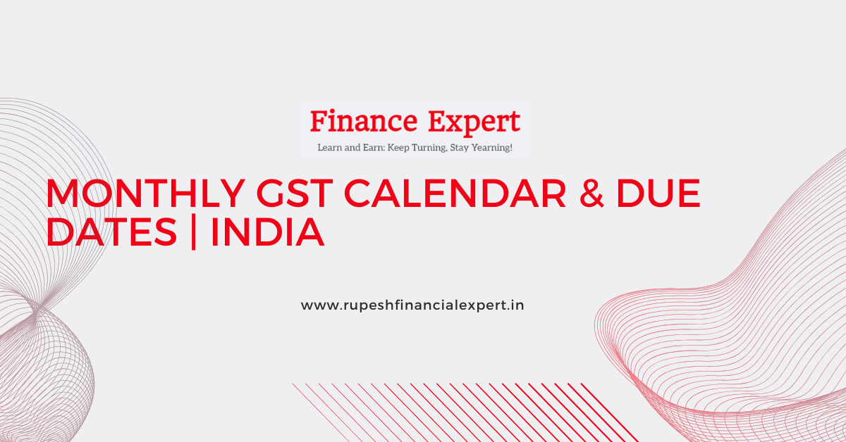 Monthly GST Calendar & Due Dates India | GST Returns Dates (Marathi)
